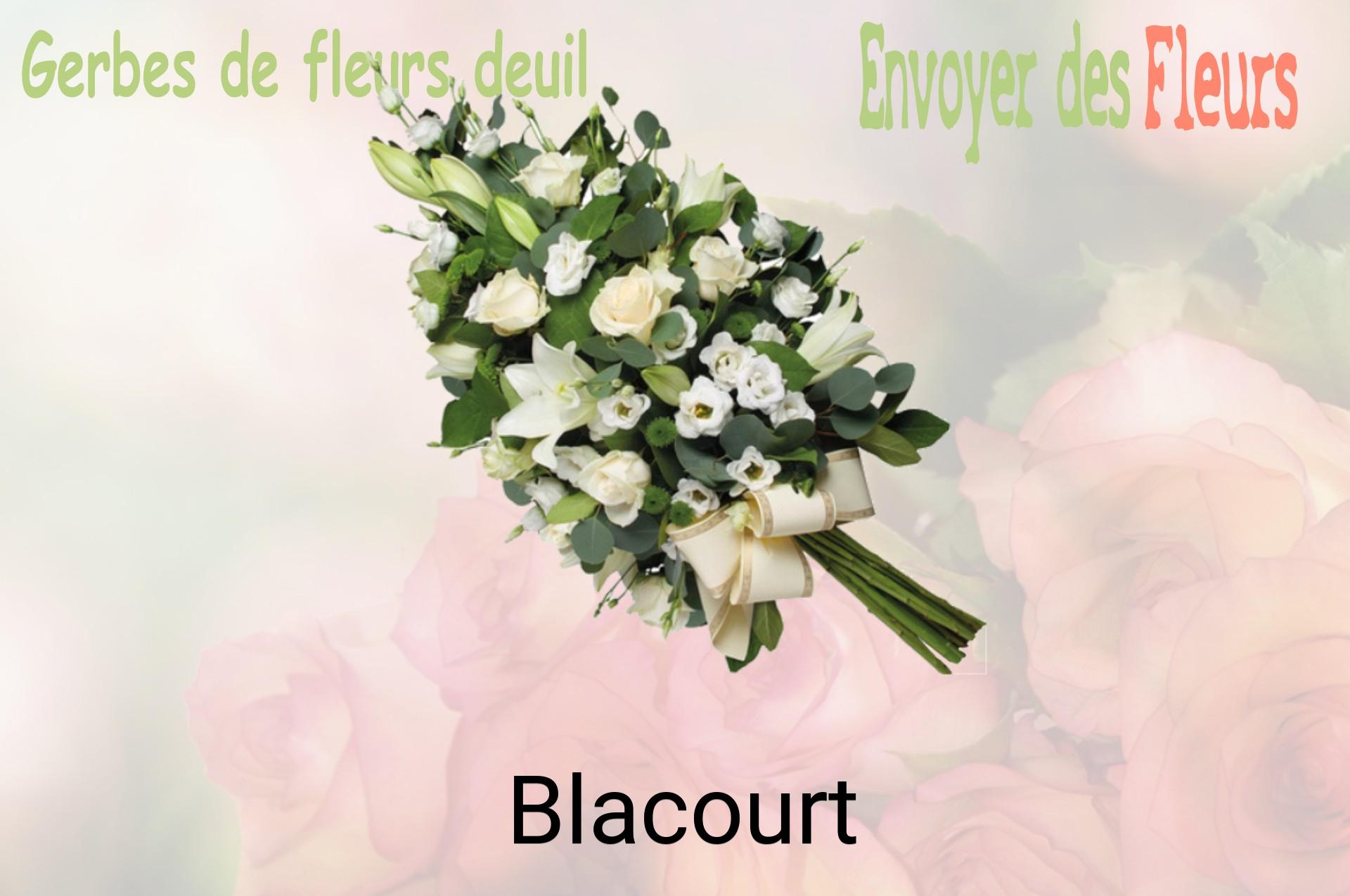 Gerbe de fleurs de deuil livrée à Blacourt